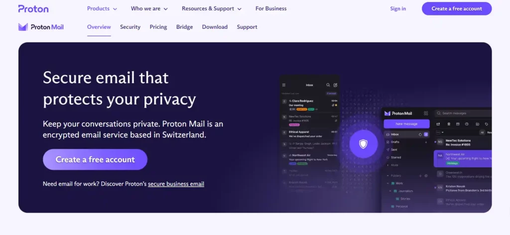 ProtonMail - Private, Secure and disposable Email address